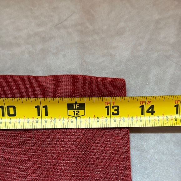 Peruvian Connection Red Patterned Women's Pencil Skirt XS Aztec Pima Cotton Soft - Picture 9 of 10